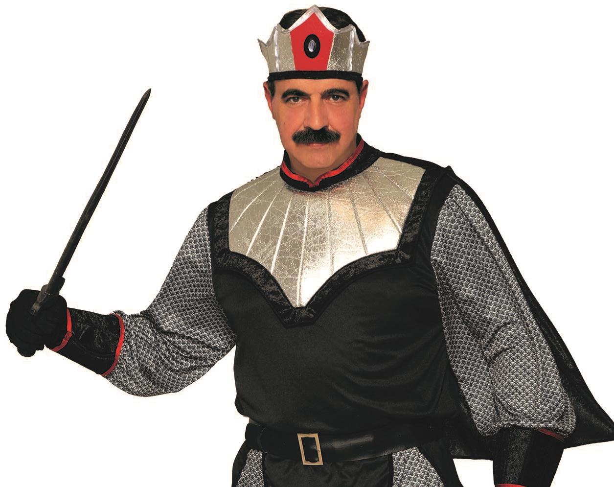 Dark King Medieval Black Adult Mens Costume