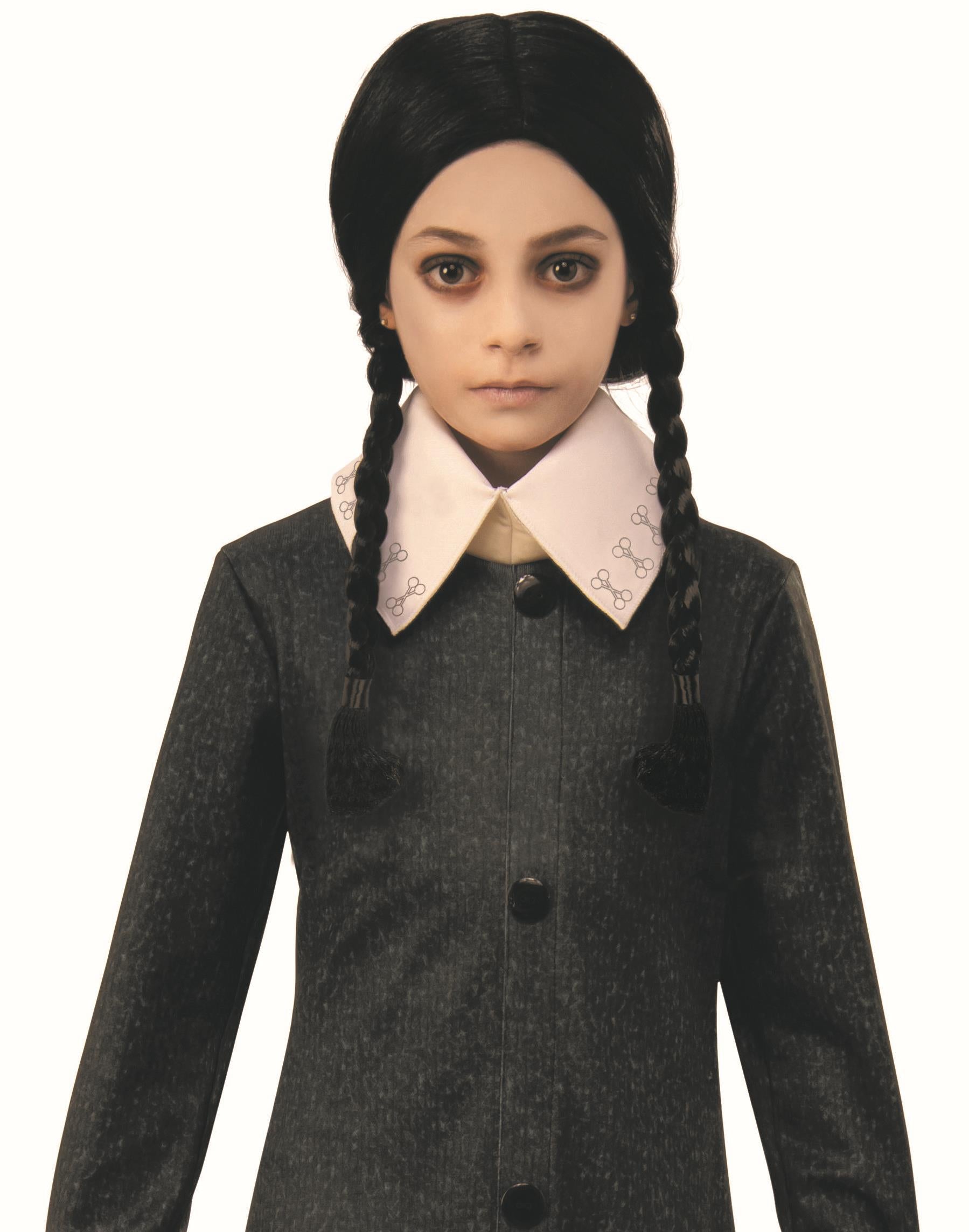 Wednesday Addams Family Black Dress Child Costume Small 4-6