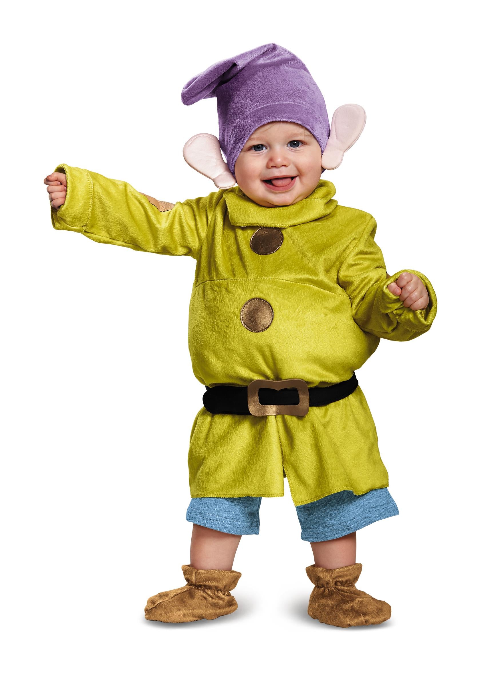 Snow White Deluxe Dopey Disney Halloween Child Costume Size Toddler 12-18 months