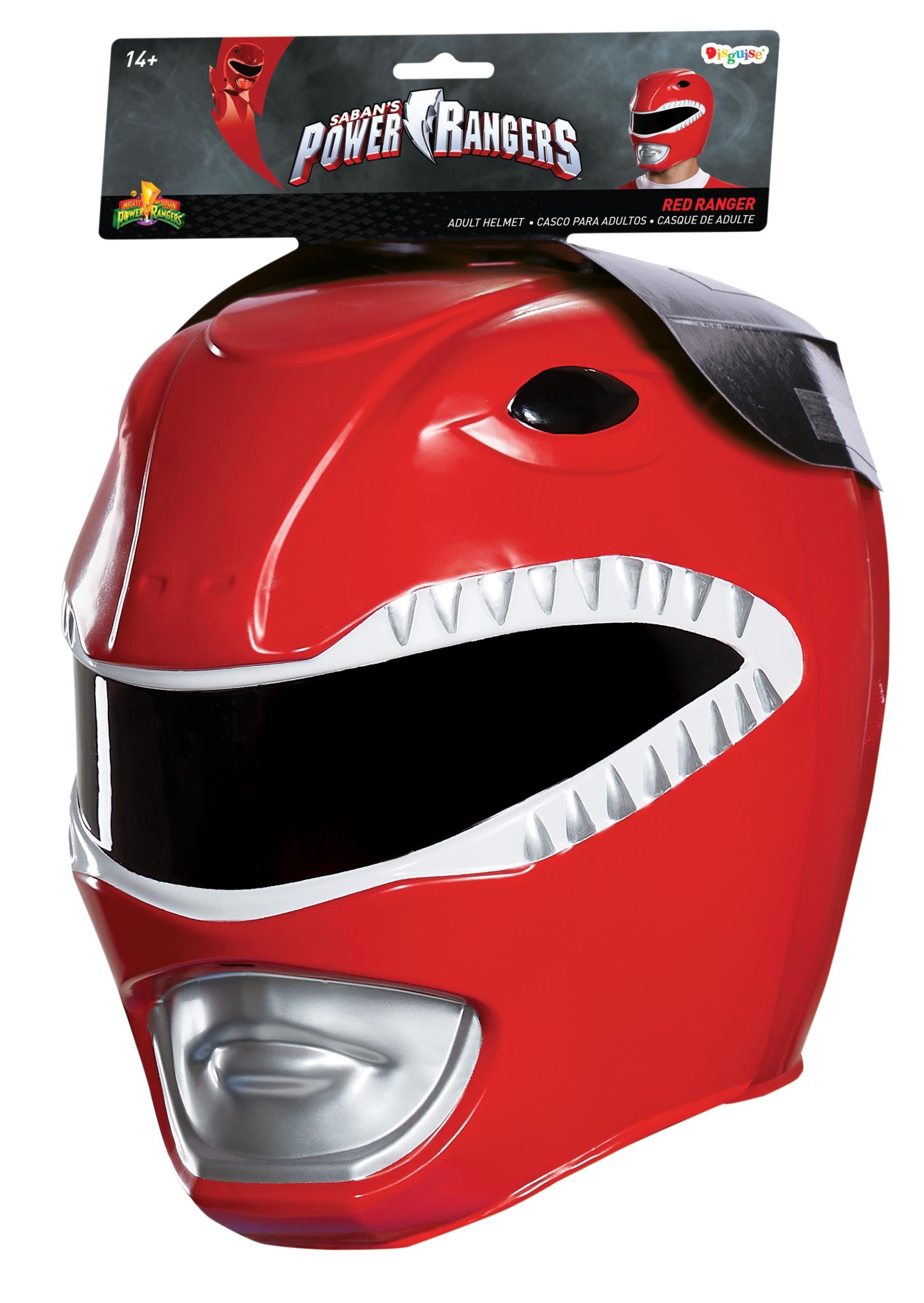 Red Power Ranger Helmet Costume Mask