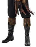 Men's Buccaneer Brown Pirate Boot Cuffs Costume Accessory