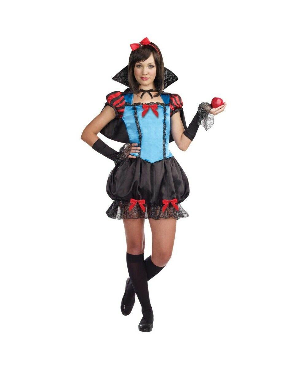 Gothic Fairytale Princess Juniors Snow White Costume Size Teen Medium 7-9