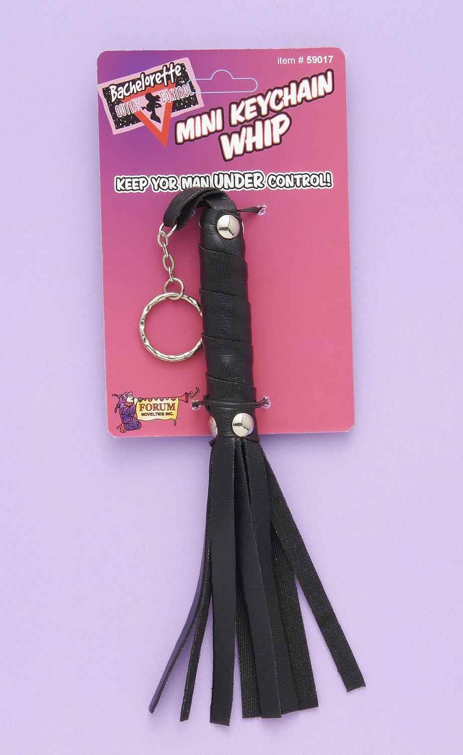 Bachelorette Mini Whip Keychain Bridal Shower Party Favor