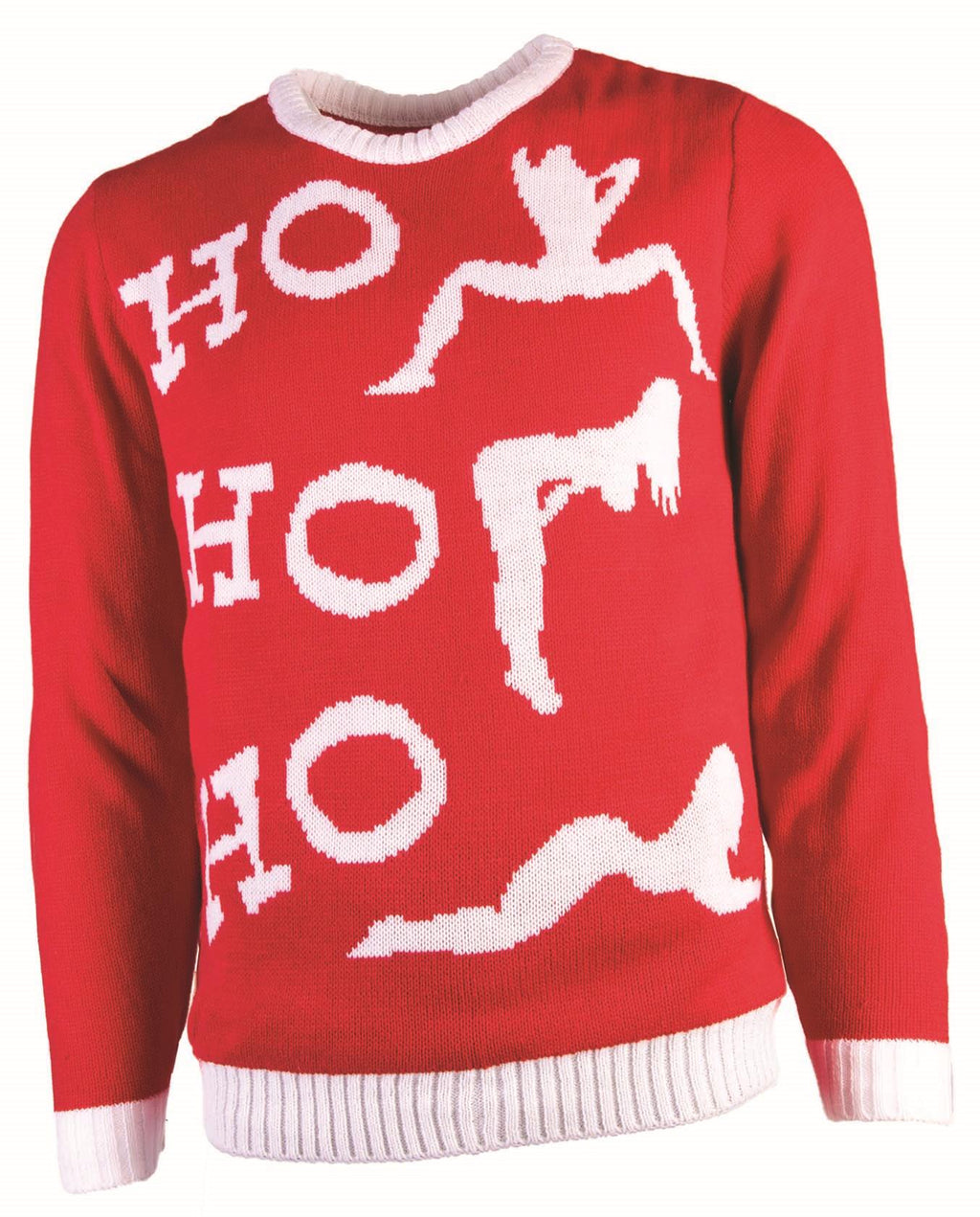 Ho, Ho, Ho Ugly Christmas Sweater Holiday Festive MD