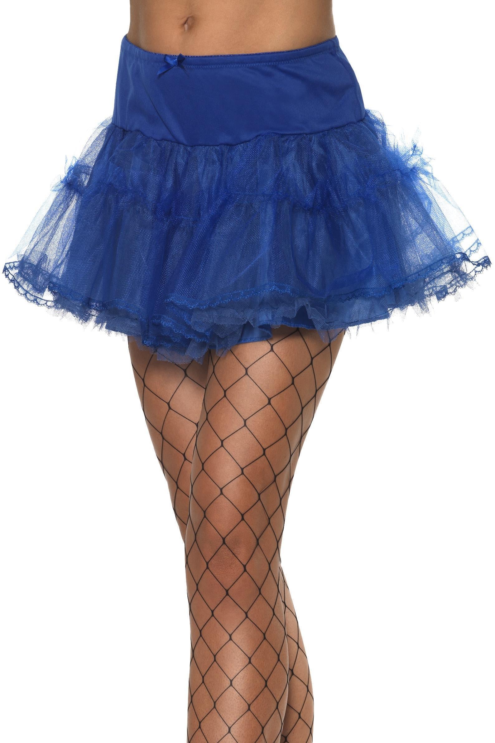 Blue Tulle Petticoat Crinoline Costume Accessory