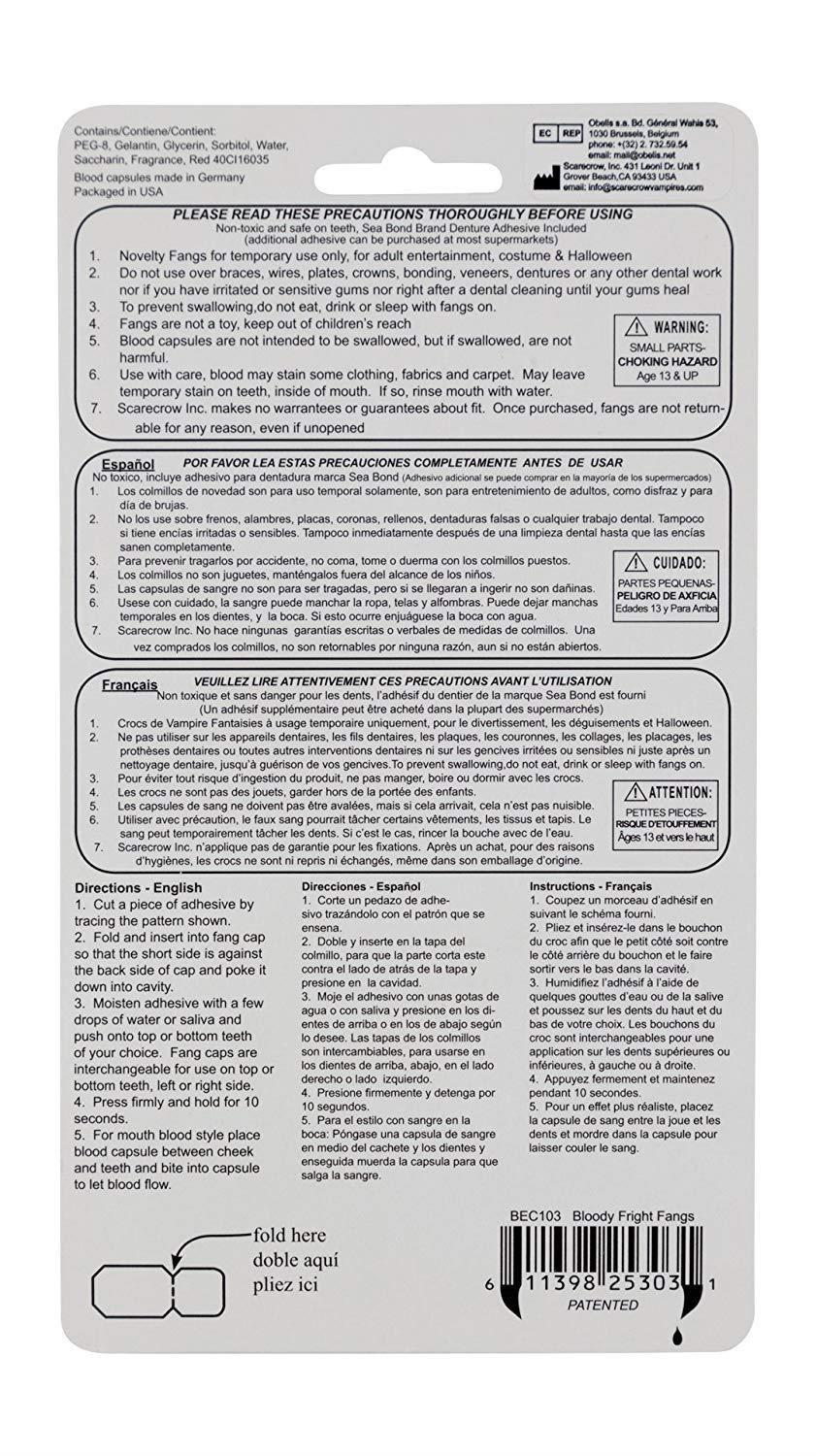 Fright Fangs with Gushing Blood Capsules