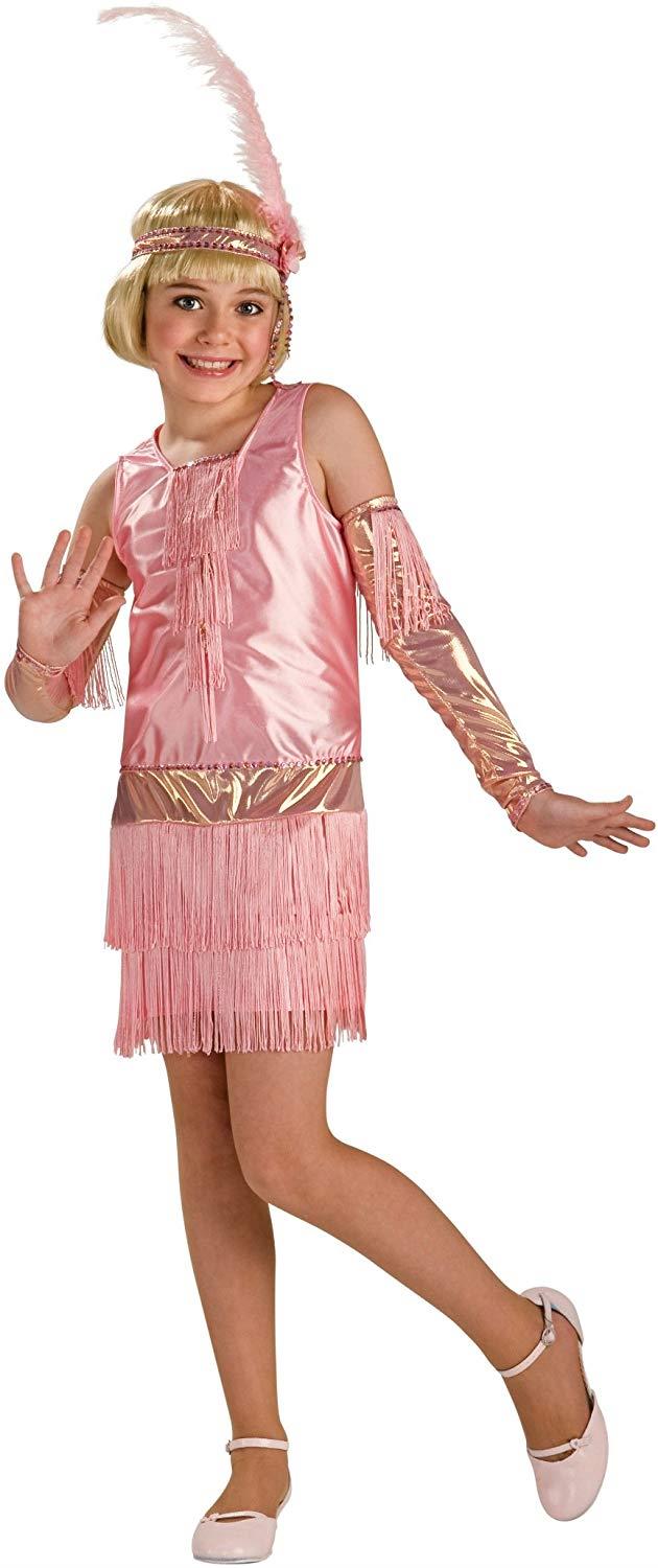 20's Retro Pink Fashion Flapper Costume Child Medium 8-10