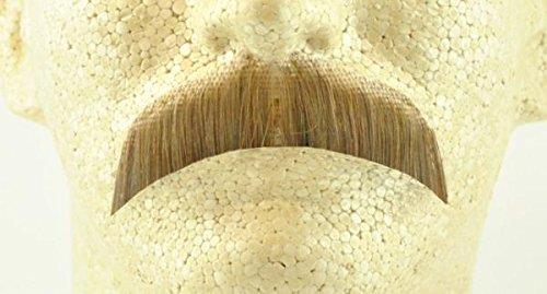 Light Brown 100% Human Hair Hippie Bandit 70s Basic Character Mustache 2015