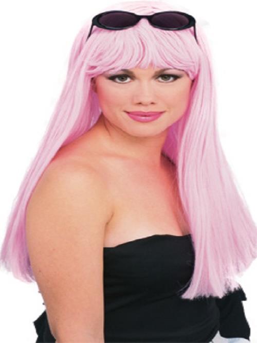 Sexy Light Pink Glamour Wig