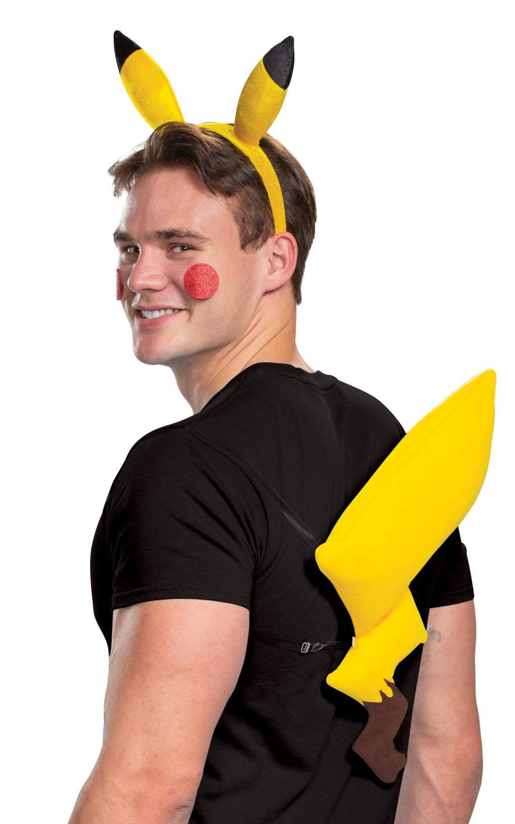 Pikachu Pokemon Yellow Headband and Tail Kit Adult
