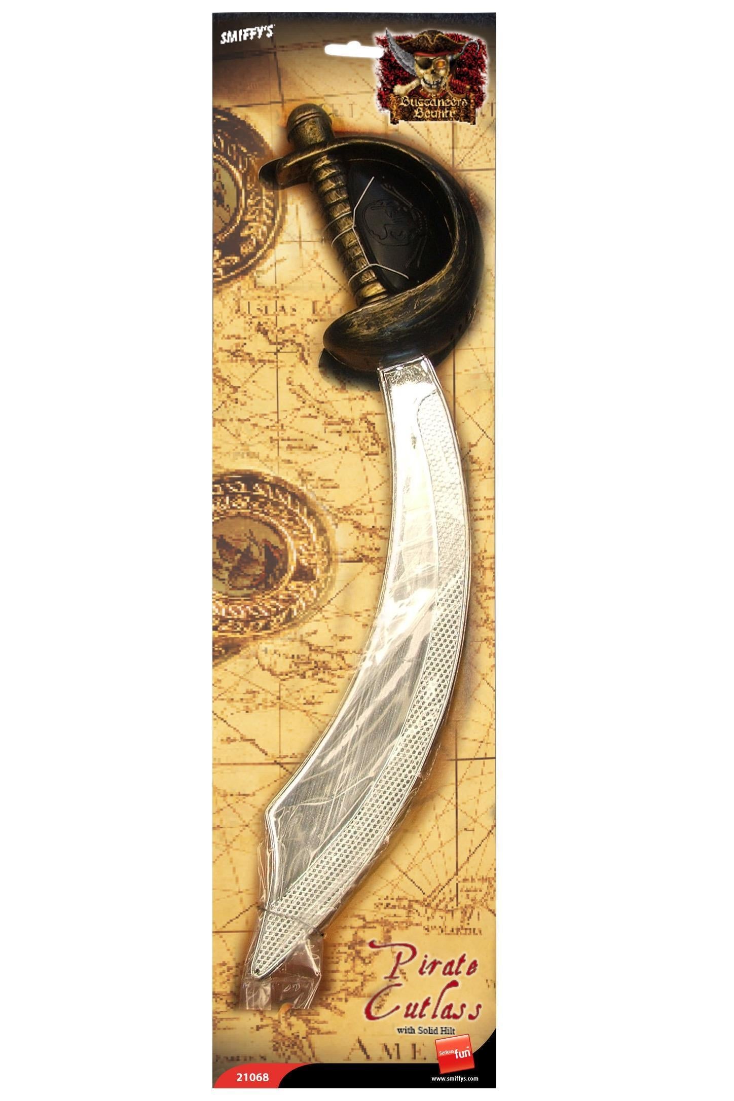 Plastic Pirate Sword Cutlass Weapon Costume Accessory