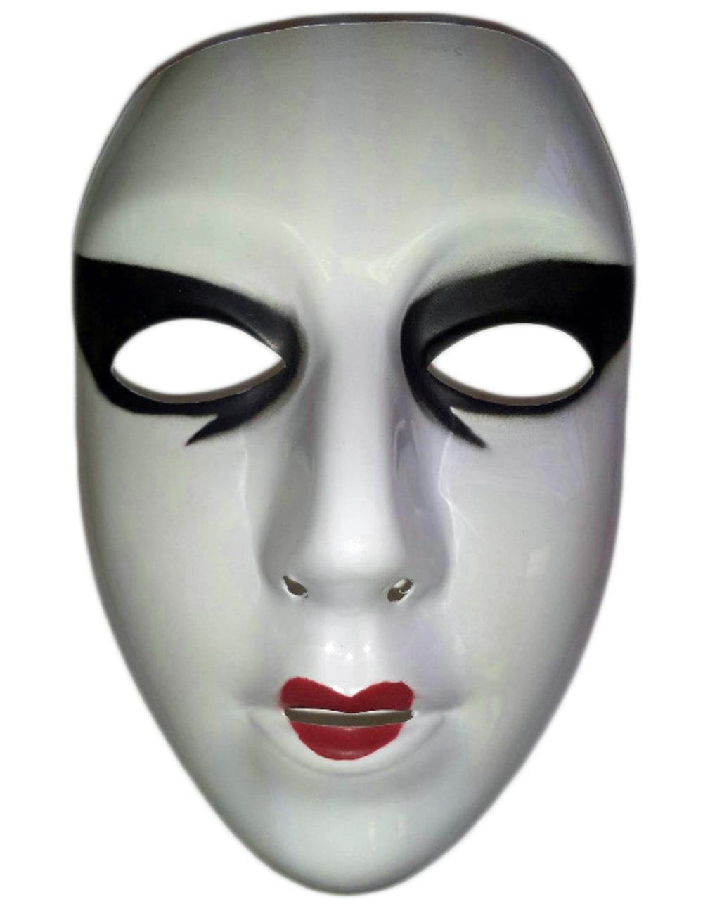 Cesar Painted White Female Semi-Rigid Plastic Face Mask