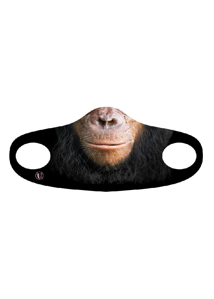 Child Reusable Halloween Face Cover Monkey Chimpanzee Design Cute Face Mask