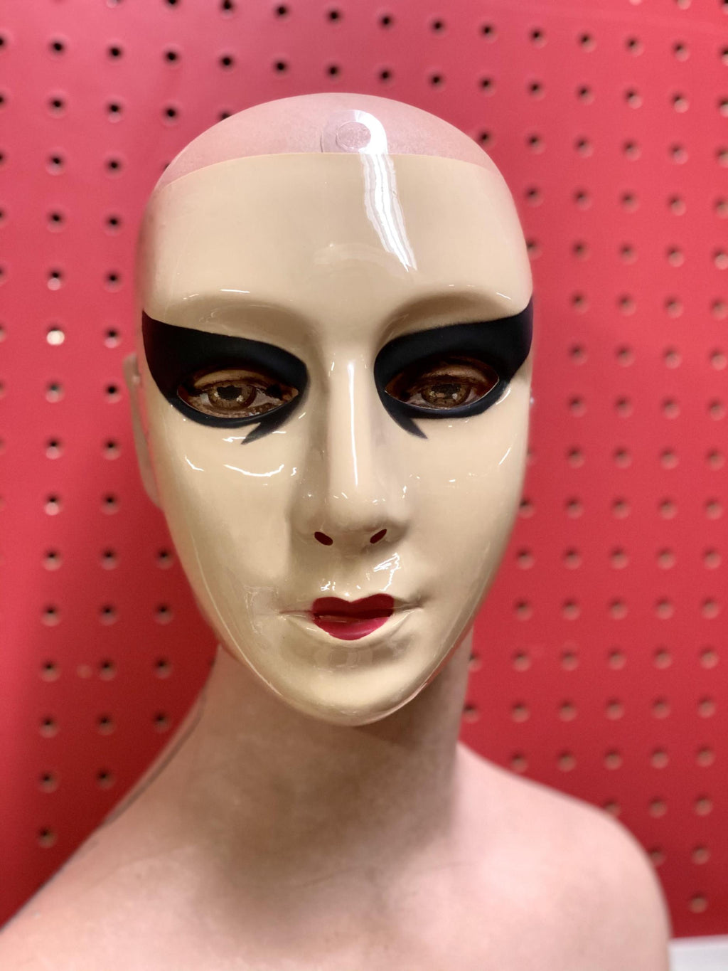 Cesar Painted White Female Semi-Rigid Plastic Face Mask