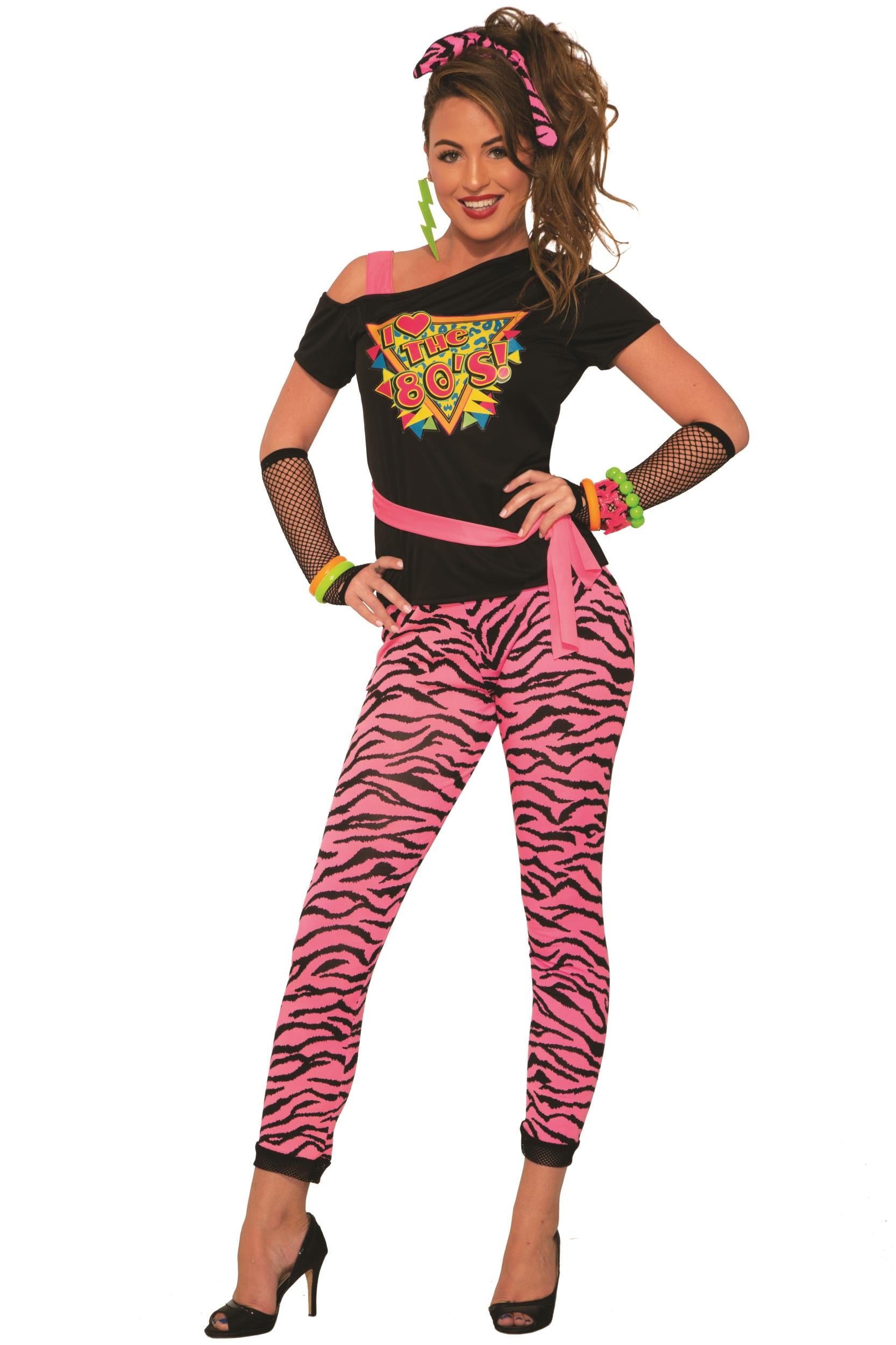 Women's I love the 80s Wild Child Madonna Adult Retro Costume