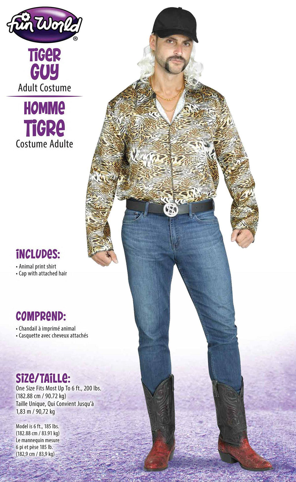 Tiger King Joe Exotic Tiger Guy Adult Mens Costume