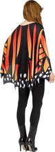 Load image into Gallery viewer, Monarch Butterfly Orange Poncho Women&#39;s Costume Accessory
