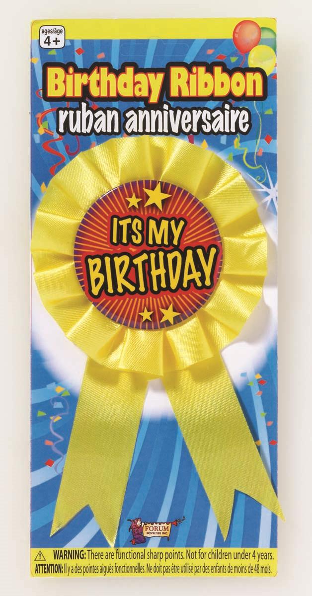 Birthday Winner Ribbon Award Accessory