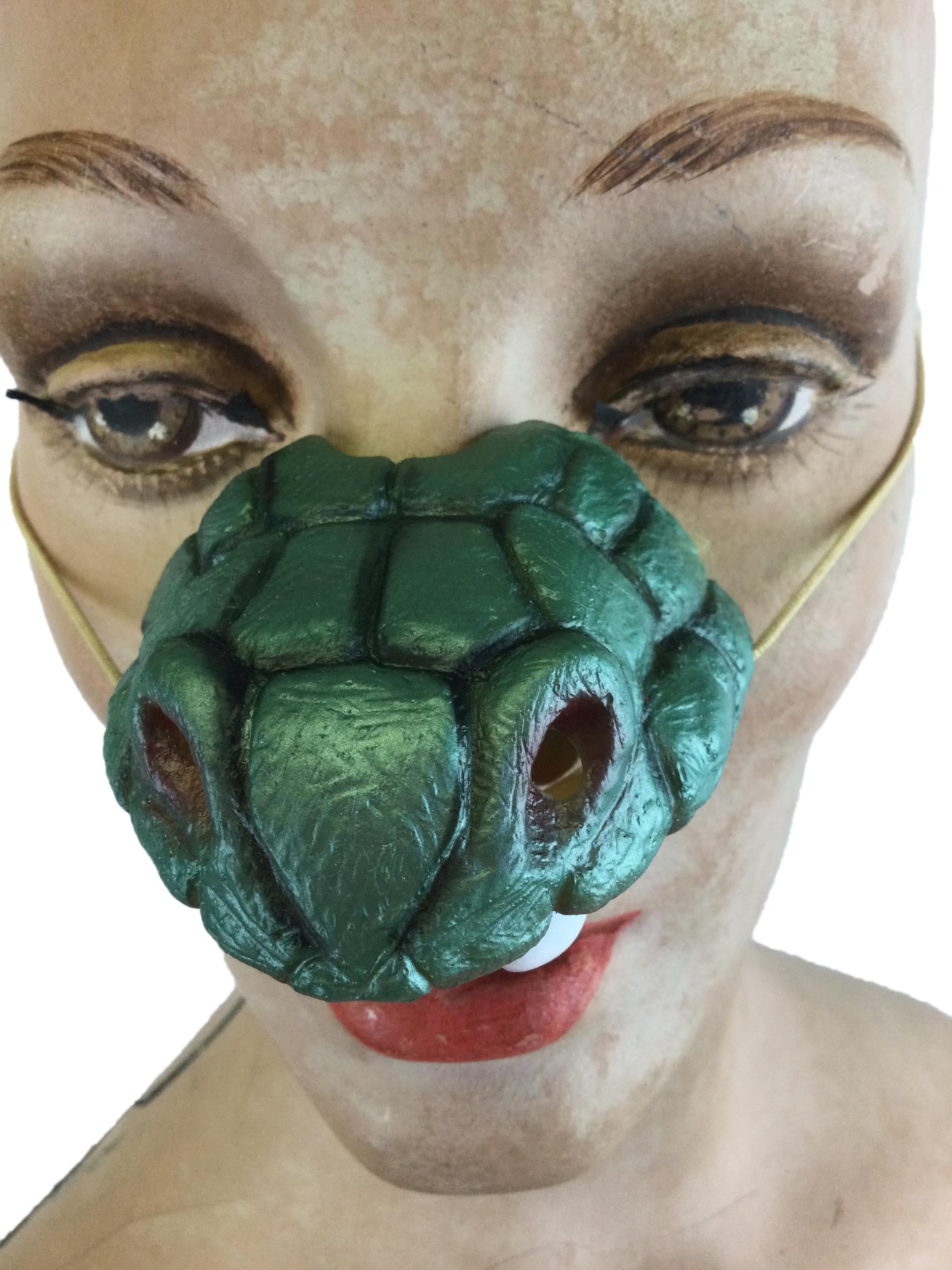 Cobra Snake Nose with Fangs Costume Accessory on an Elastic Band