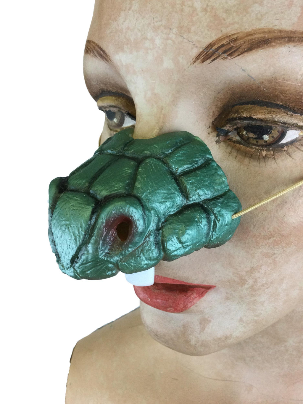 Cobra Snake Nose with Fangs Costume Accessory on an Elastic Band