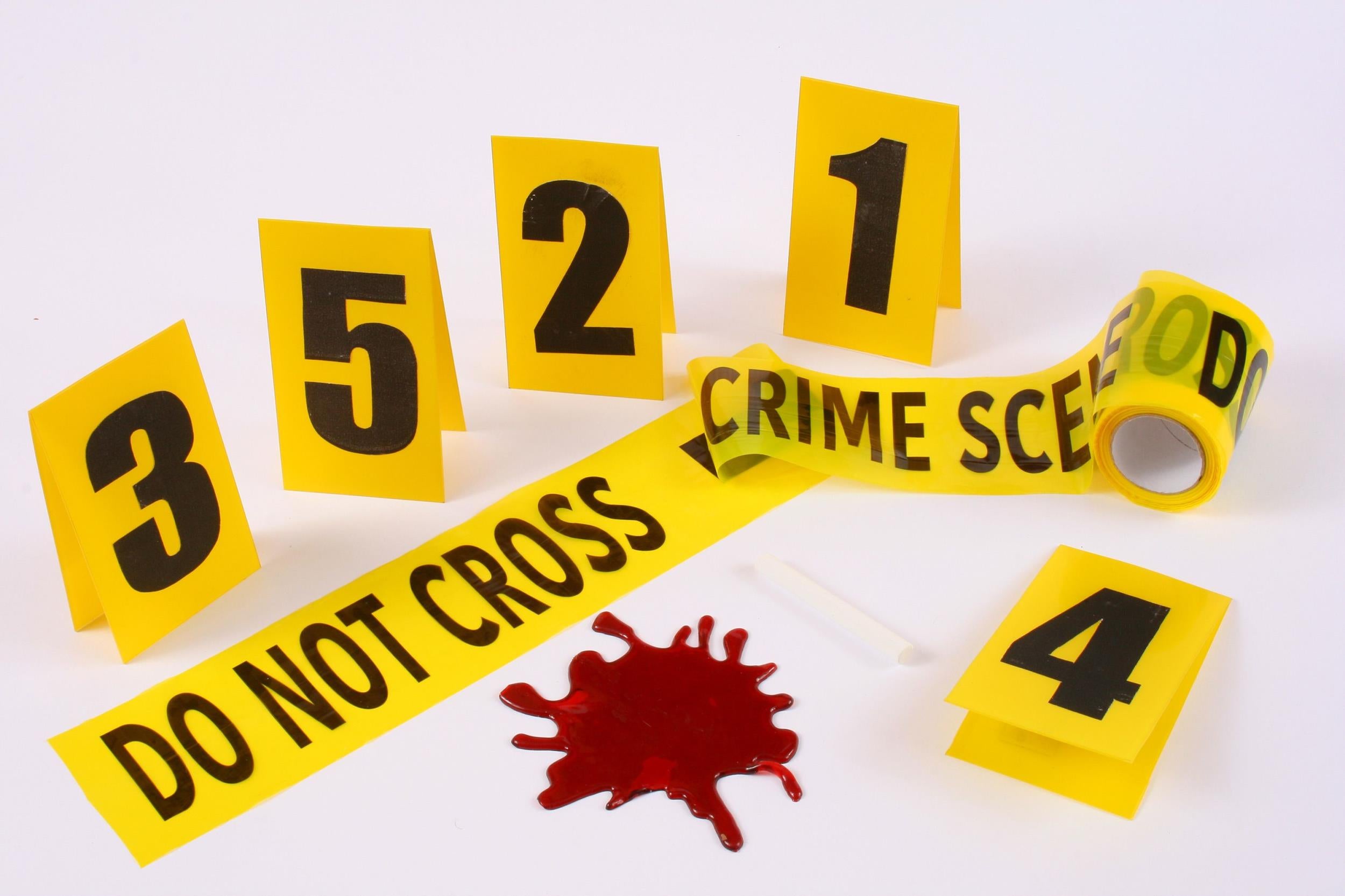 Crime Scene Do Not Cross Tape Kit Halloween Decorations