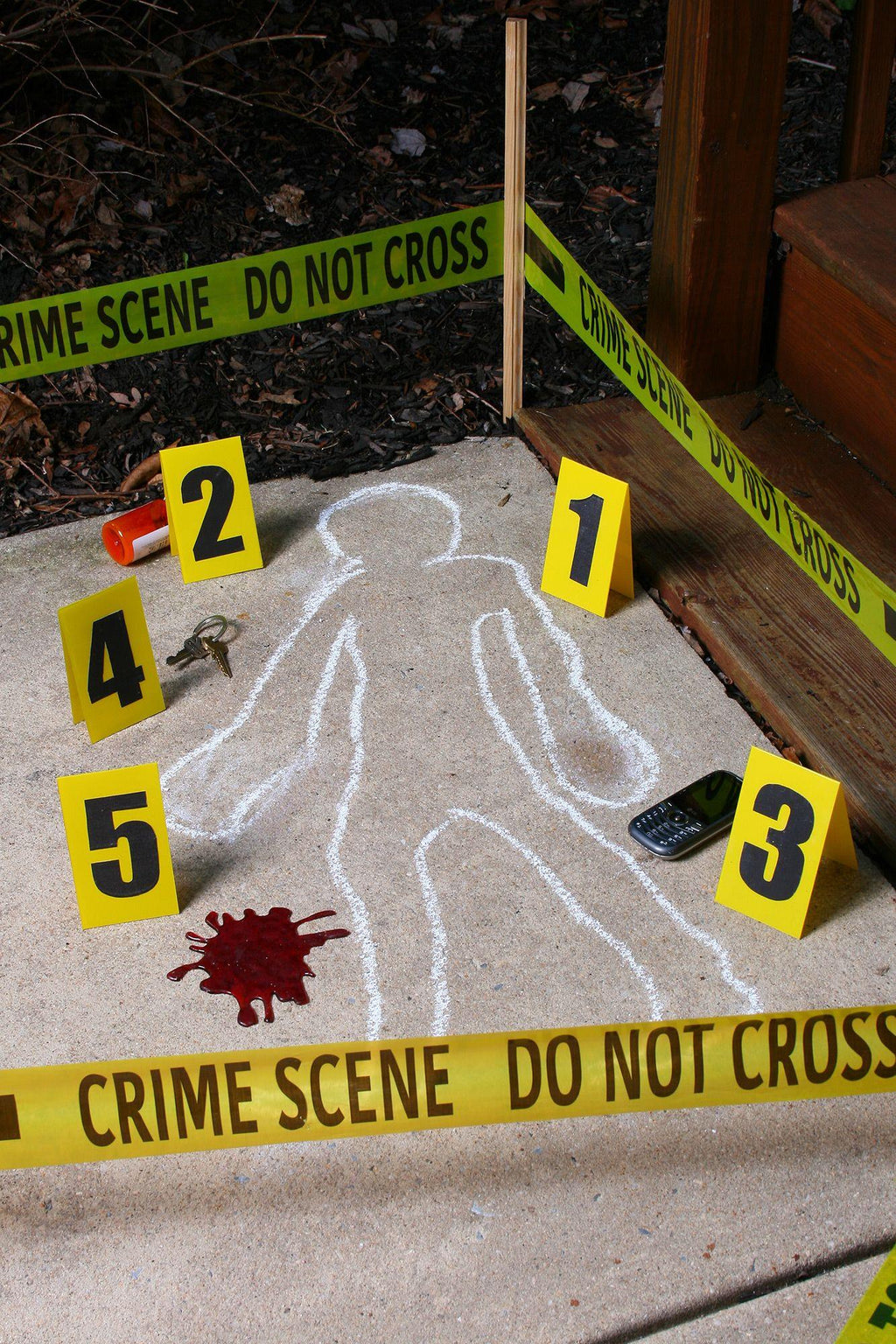 Crime Scene Do Not Cross Tape Kit Halloween Decorations