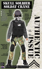 Load image into Gallery viewer, Skull Soldier Soldier Crane Military Child Costume Medium 8-10
