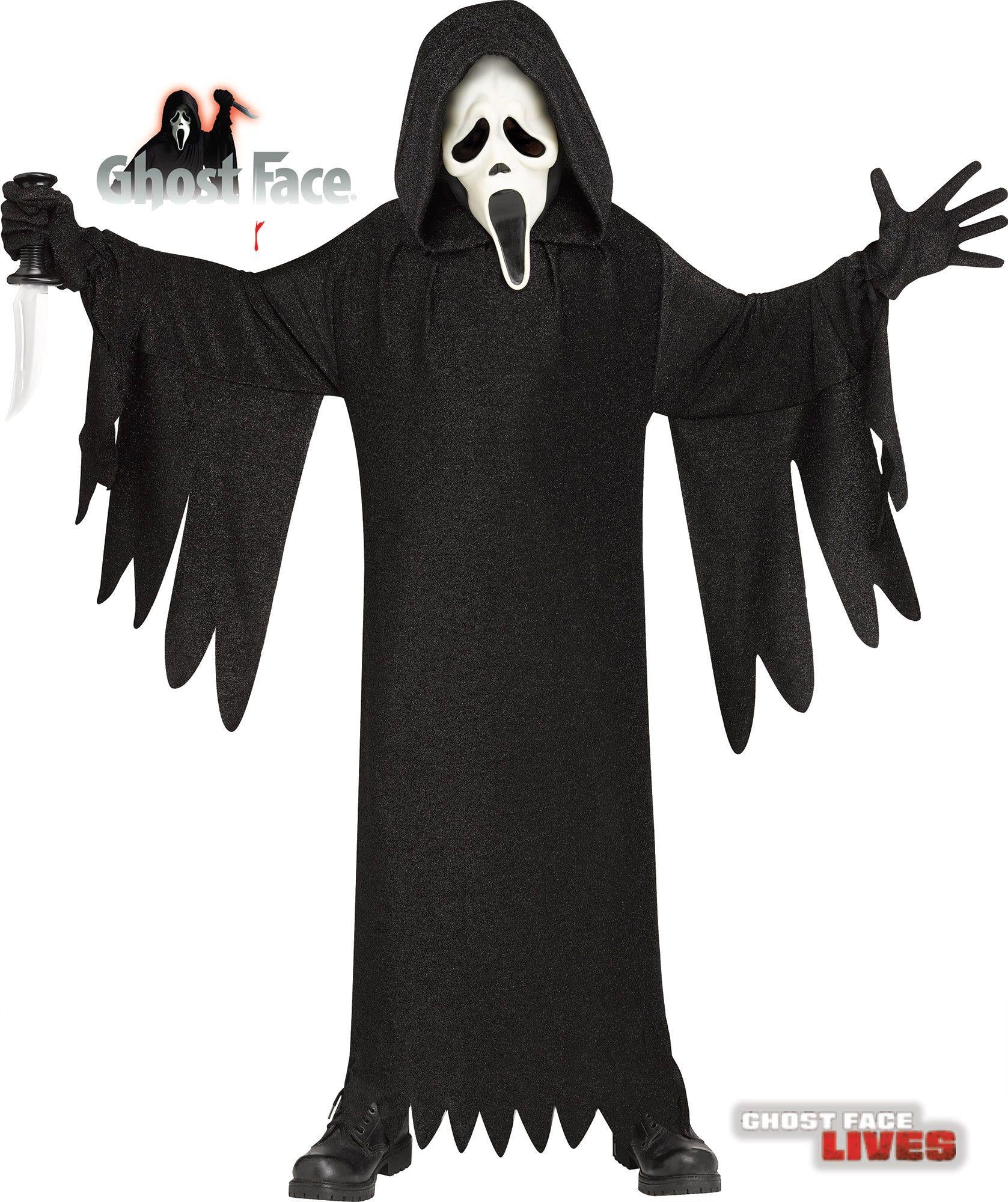 Scream Ghost Face 25th Anniversary Movie Addition Child Costume front view