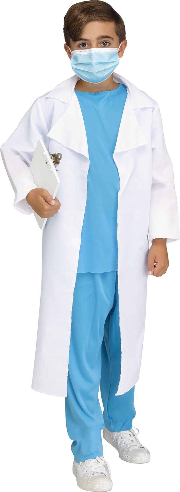 Doctor Child Surgeon Costume Lab Coat Size Small 4-6