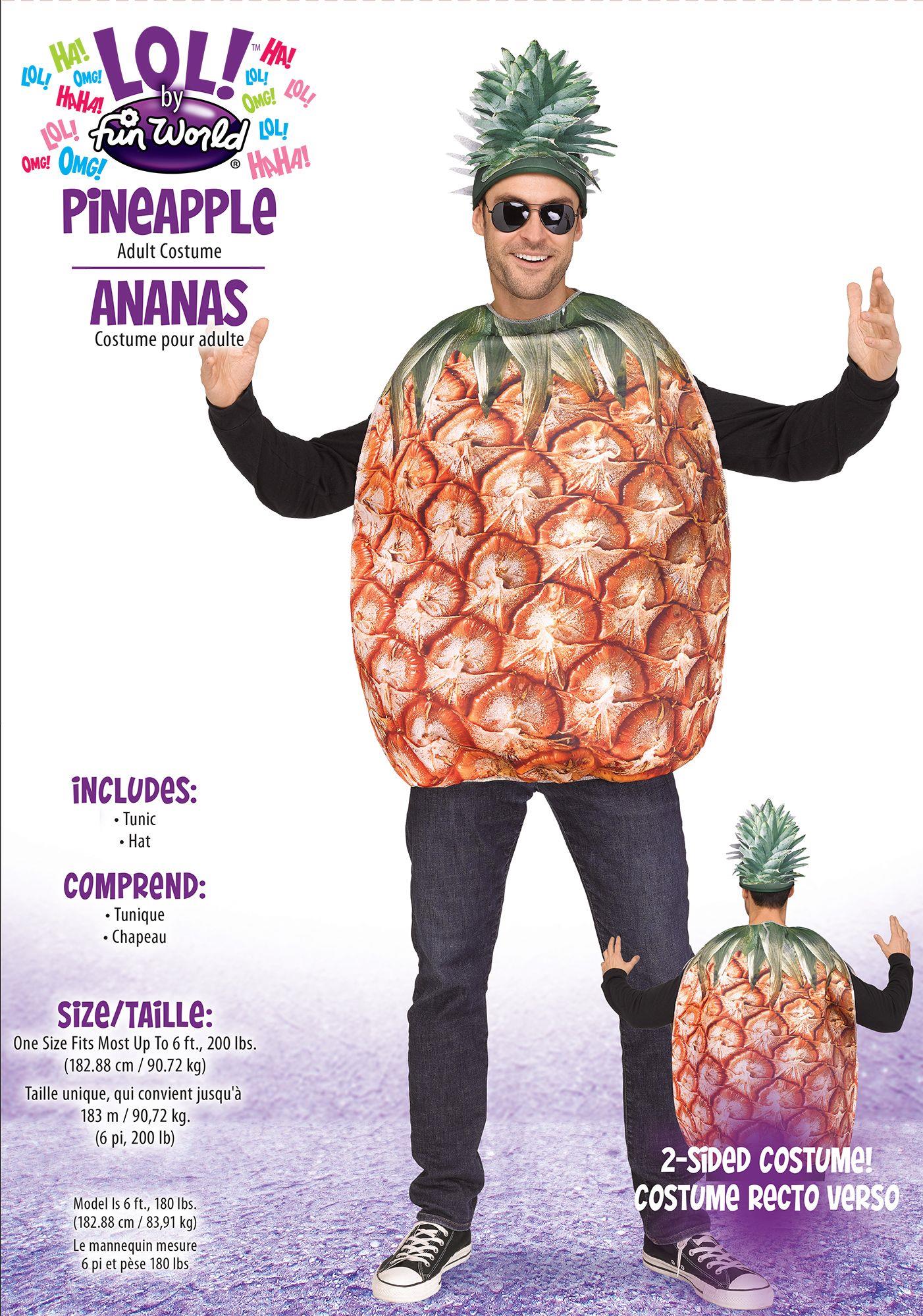 Pineapple Food Adult Costume