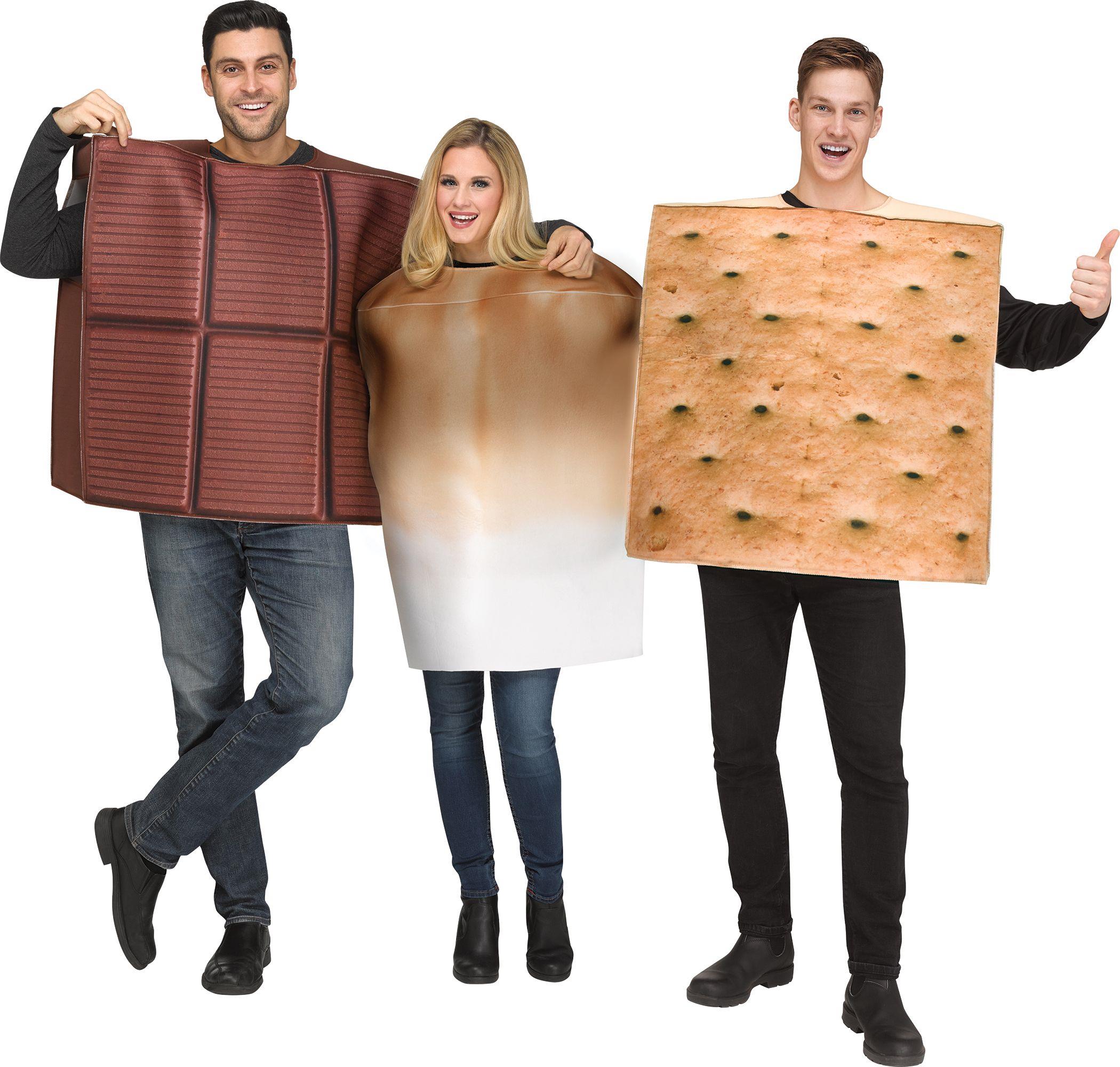 S'Mores 3 Costume Set Food Adult Costume