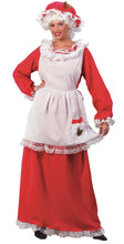 Load image into Gallery viewer, Mrs. Clause Christmas Santa Red Dress and Apron Adult Costume
