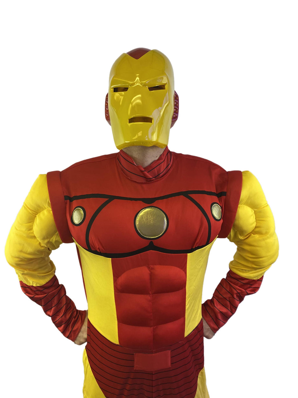 Iron Man Deluxe Muscle Chest Comic Book Adult Costume