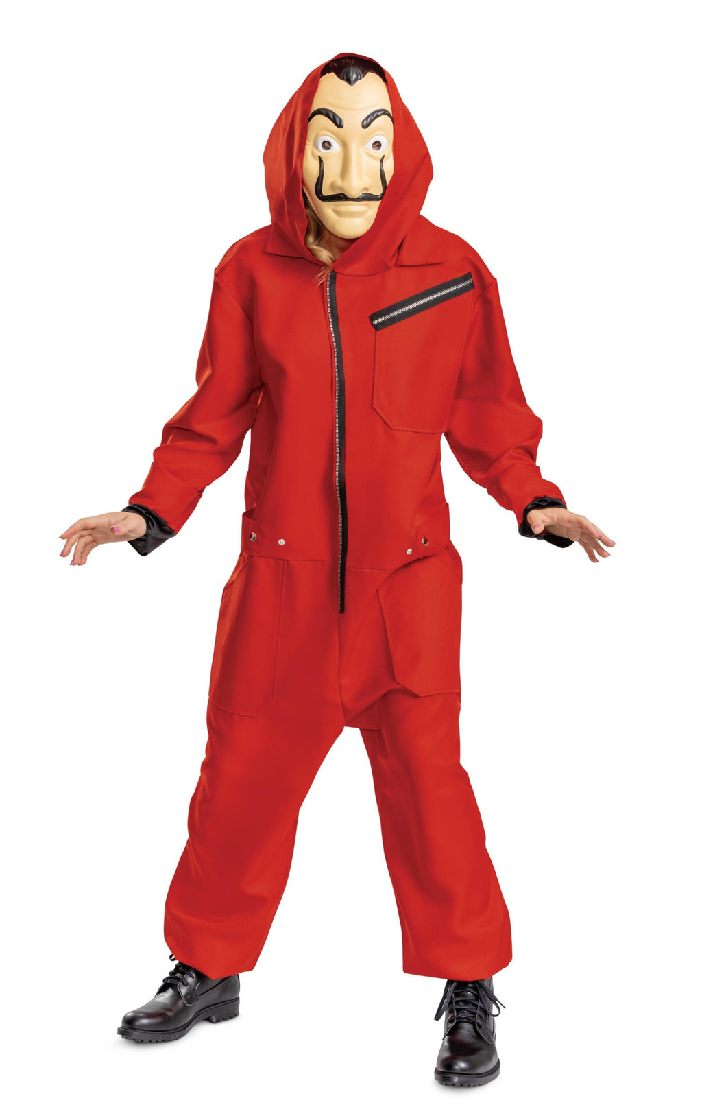 Money Heist Salvador Dali Adult Jumpsuit Deluxe Adult Costume XX-Large 50-52