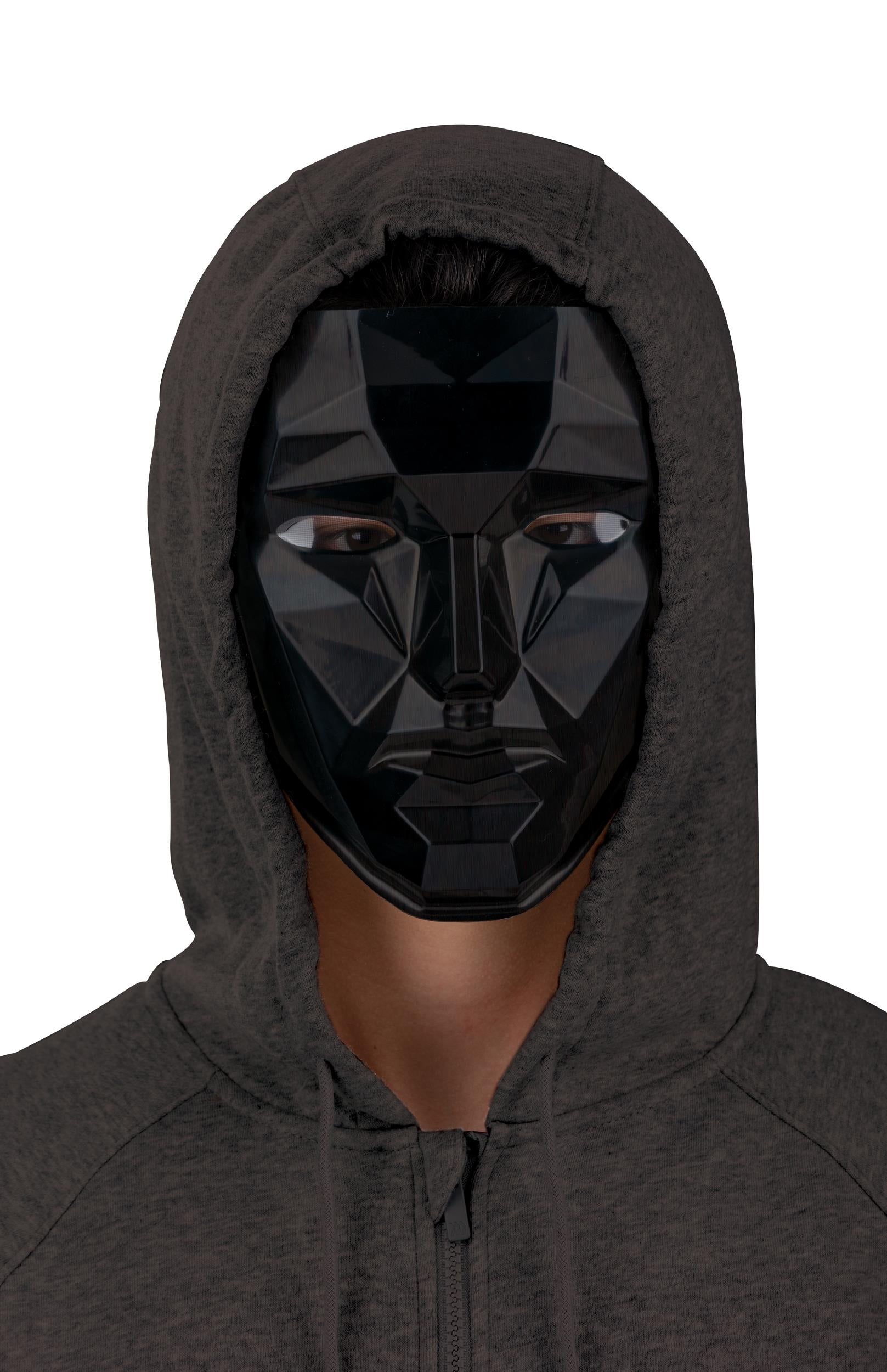 Squid Game Front Man Mask Black Block Plastic Mask