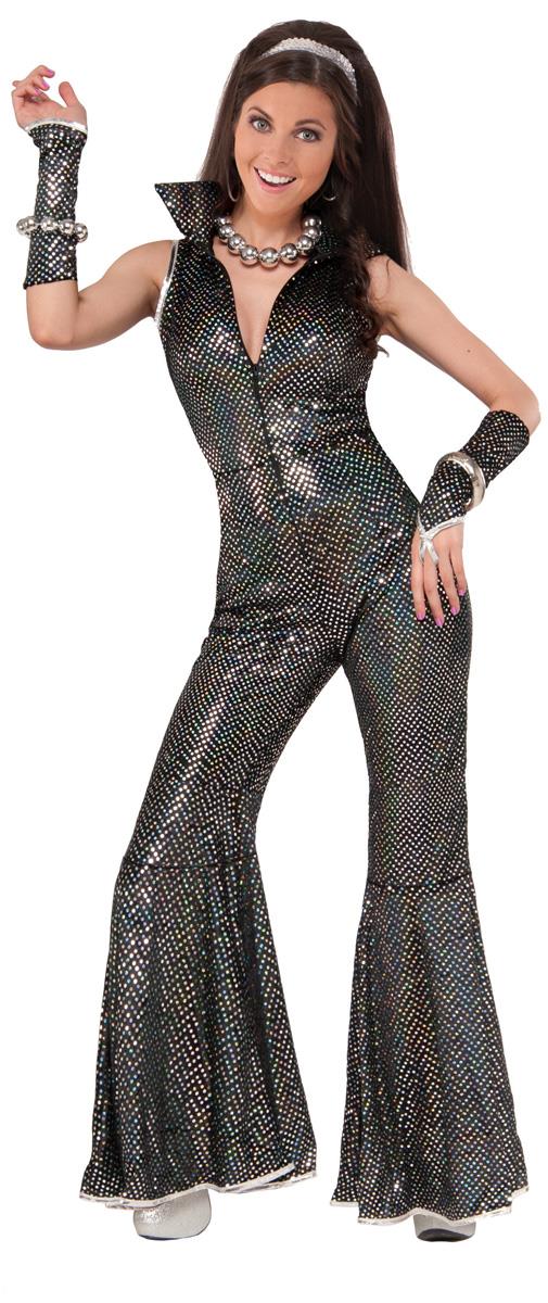 70's Disco Jumpsuit Adult Plus Size Women's Costume