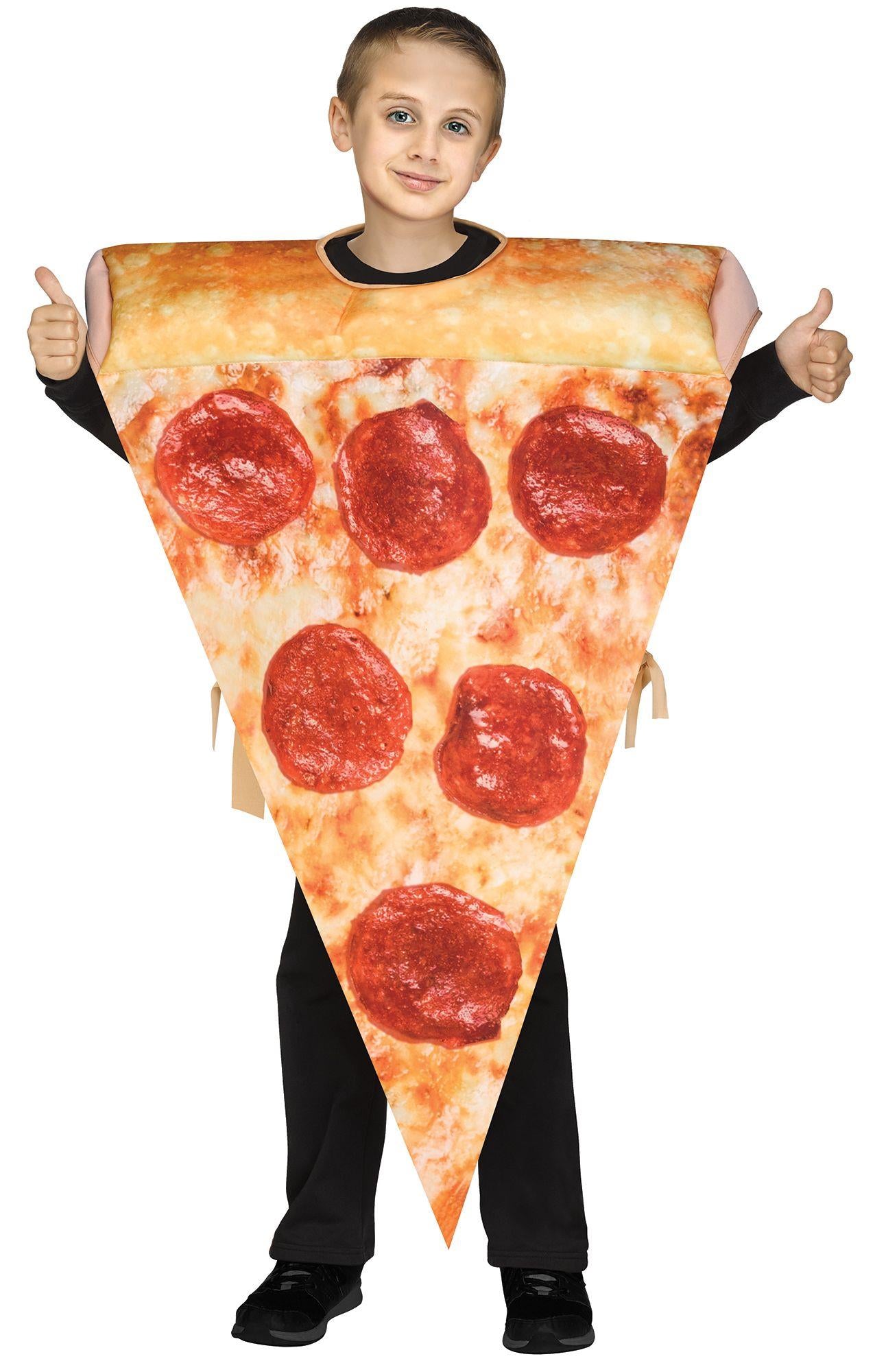 Festive Screen Print Pizza Child American Food Costume