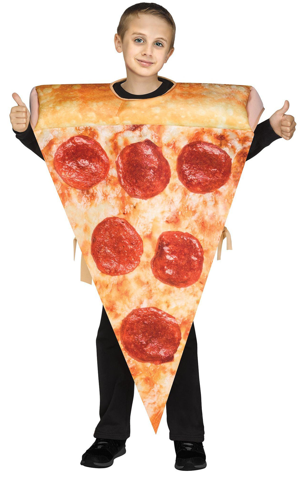 Festive Screen Print Pizza Child American Food Costume