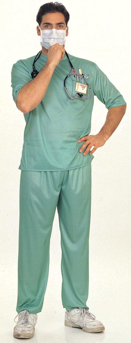 Adult Emergency Room Surgeon Doctor Costume Scrubs