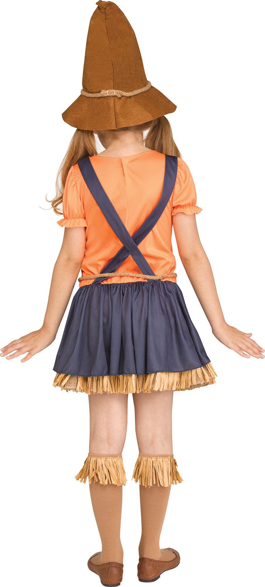Cute Scarecrow Child Costume Size X-Large 14-16