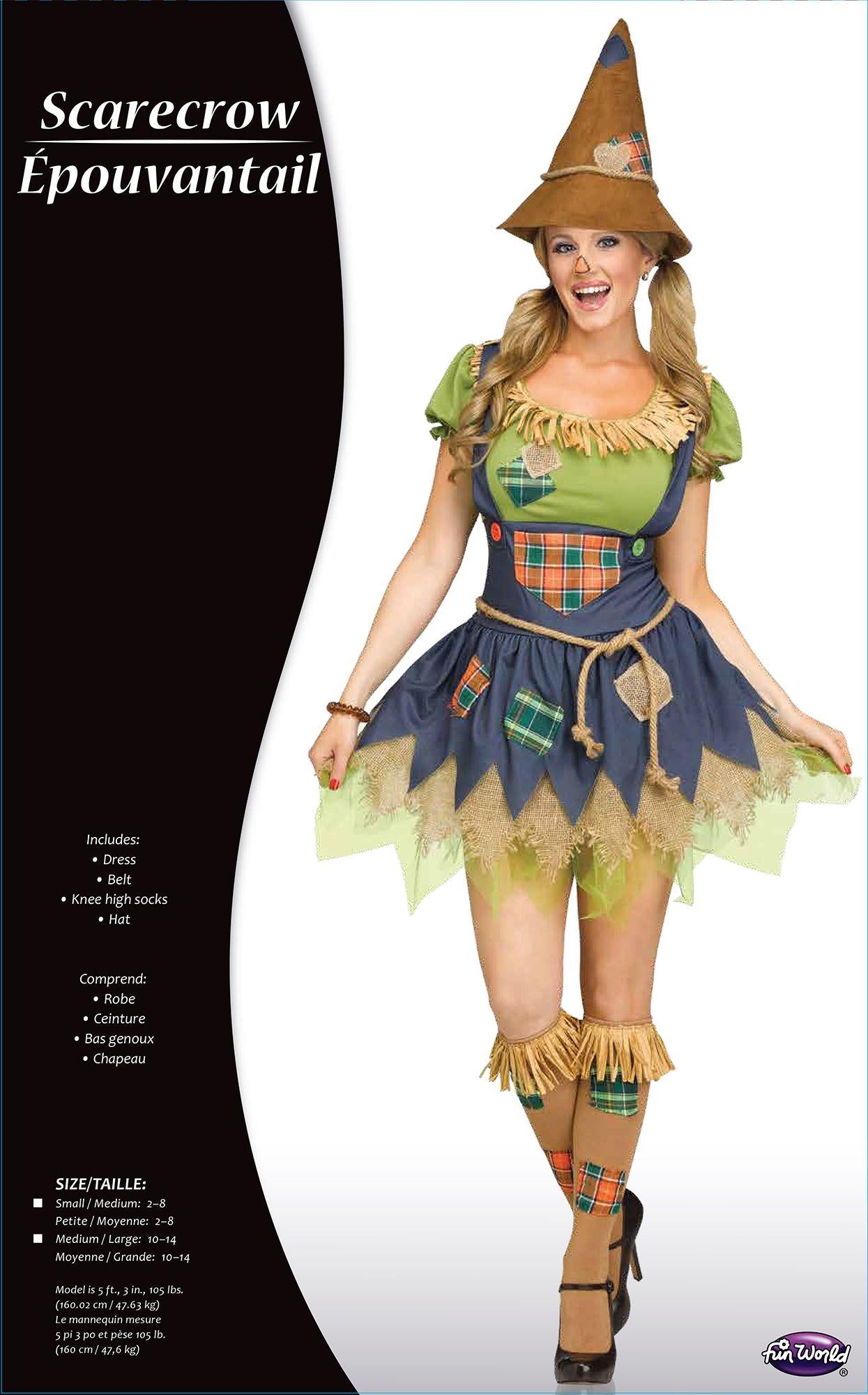 Sweet Scarecrow Dress Adult Costume
