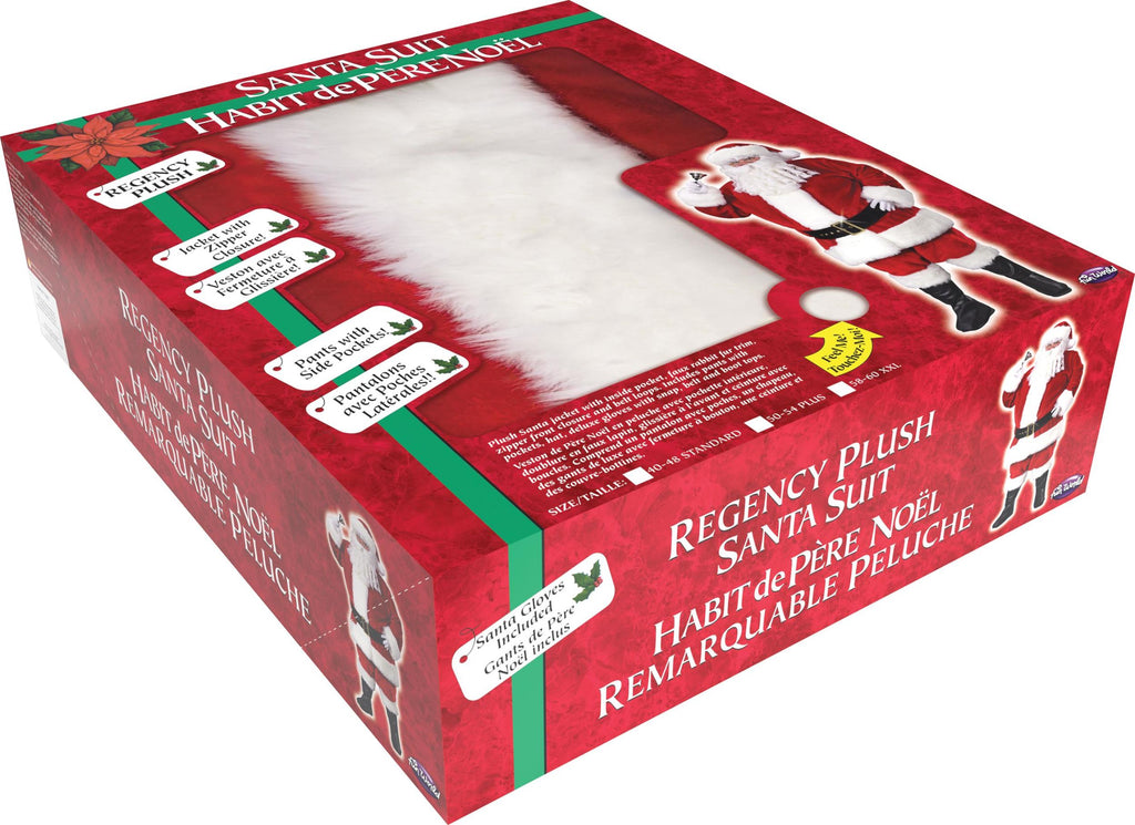 Regency Plush Red Santa Claus Suit Costume Size XL 50-54