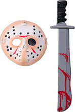 Load image into Gallery viewer, Friday the 13th Jason Mask &amp; Machete Costume Accessory Set
