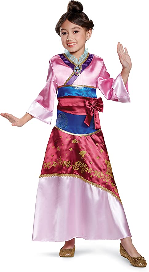 Mulan Disney Princess Deluxe Toddler Costume Medium 7-8