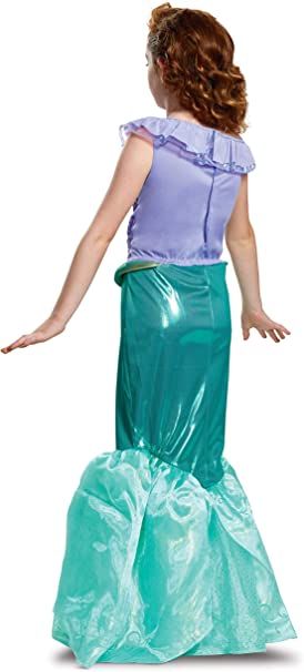 Ariel Dress Disney Princess Deluxe Toddler Costume Medium 7-8