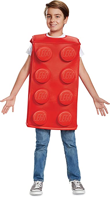 Lego Red Brick Deluxe Child Costume Medium 7-8