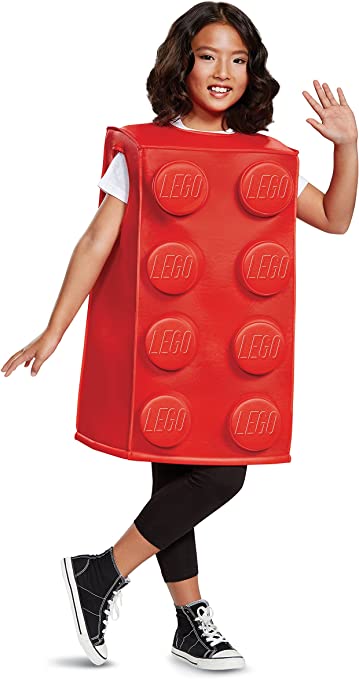 Lego Red Brick Deluxe Child Costume Medium 7-8