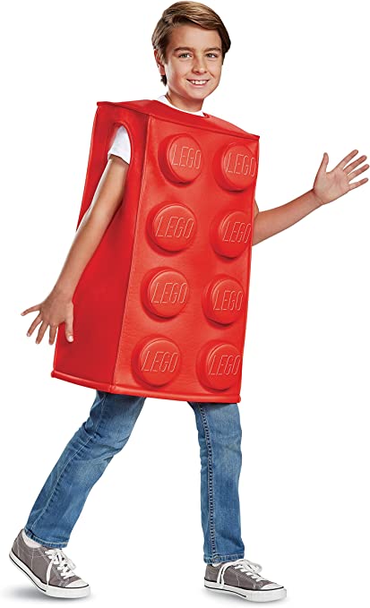 Lego Red Brick Deluxe Child Costume Medium 7-8