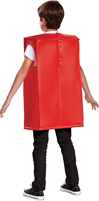 Lego Red Brick Deluxe Child Costume Medium 7-8