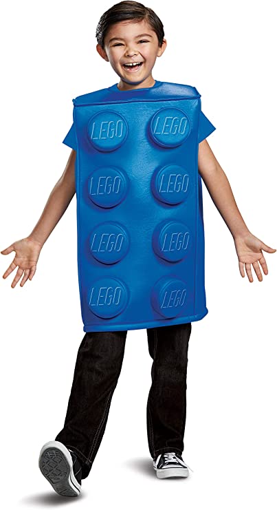 Lego Blue Brick Deluxe Child Costume Small 4-6